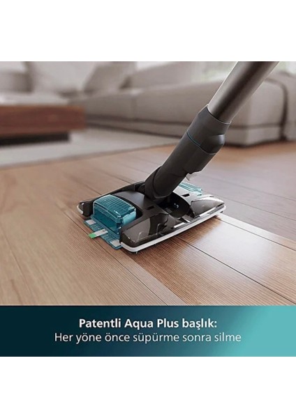 5 Aşamalı Filtreleme Sistemli, LED Başlıklı, Akıllı Dijital Ekran, 80 Dk Çalışma Süreli, Islak Kuru Premium Dikey Süpürge - LUCİOLE BEYAZ LAMBADER HEDİYE!