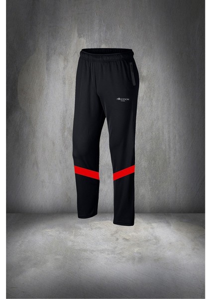Büyük Beden Erkek Siyah Özel Supra Penye Kumaş Cep Detaylı Rahat Eşofman Seti (4XL- 10XL) modelleri