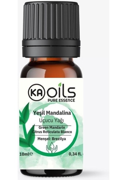 Yeşil Mandalina Uçucu Yağı 10 ml - %100 Saf ve Doğal Mandarin Green Oil