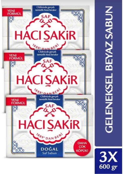 Hacı Şakir Doğal Sabun x 3 Adet