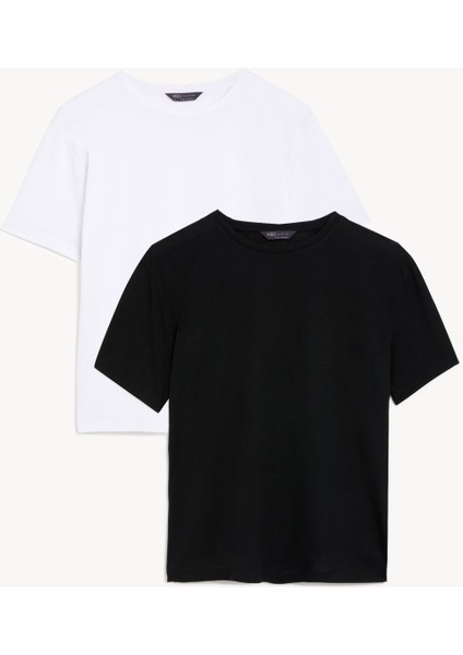 Marks & Spencer 2'li Relaxed Fit T-Shirt Seti