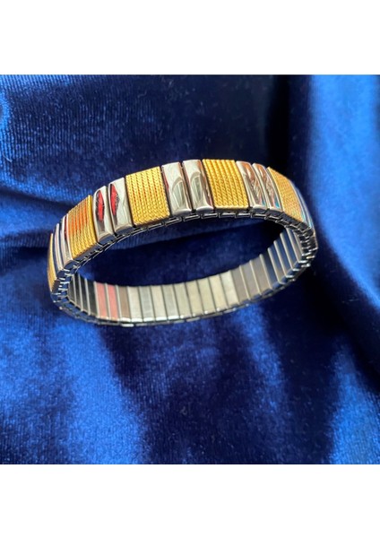 Altın Kaplama Çelik Esnek Bileklik Modayı Kaçırma
