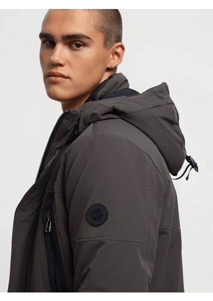 Erkek Kapüşonlu Uzun Parka modelleri