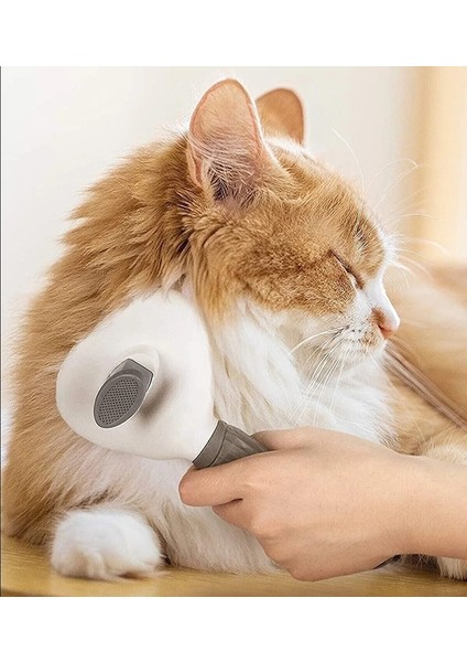 Otomatik Temizlenen Tuşlu Evcil Hayvan Fırçası Kedi Köpek Tüy Toplayıcı Tarak fırsatları
