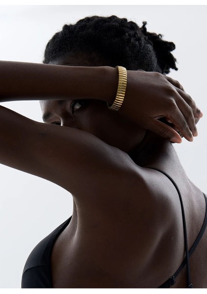 Altın Kaplama Çelik Esnek Bileklik Modayı Kaçırma fırsatları