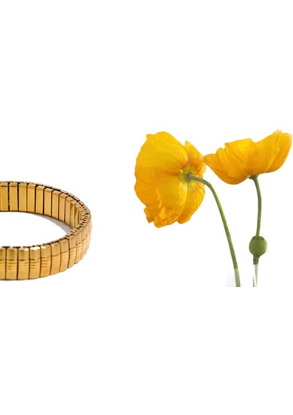 Altın Kaplama Çelik Esnek Bileklik Modayı Kaçırma indirimleri