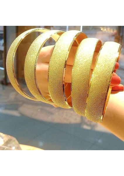 2 Adet Altın Kaplama Bilezik Çok Şık Kararma Solma Yapmaz 2 Yıl Garantili