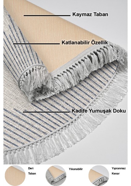 Dijital Salon Halısı Yıldız Deri Kaymaz Taban Saçaklı Oval Iskandinav Kay Lacivert indirimleri