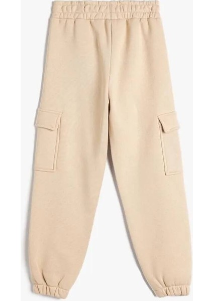 4WKG40294AK Kız Çocuk Eşofman Alt Bej fiyatları