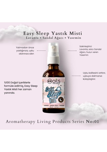 Easy Sleep Yastık Misti (Pillow Mist) 100 ml Sprey - No :1