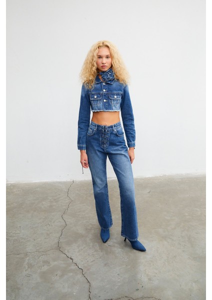 Kuşgözlü Wide Leg Jean