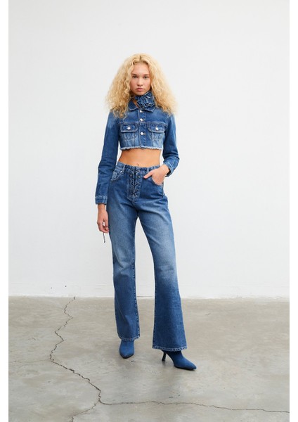 Kuşgözlü Wide Leg Jean