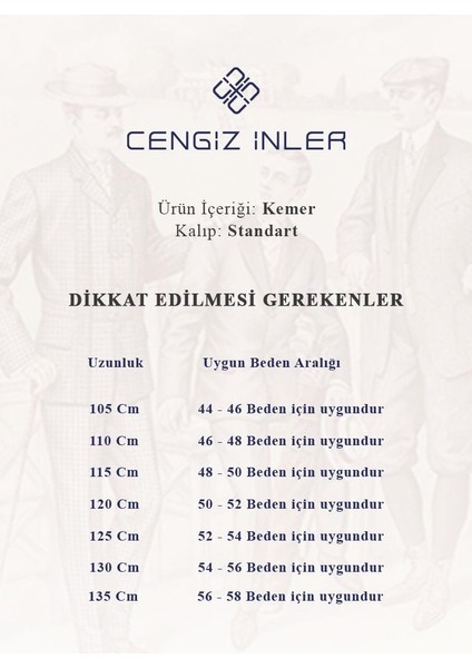 Cengiz İnler Sepet Desen Dikişsiz Erkek Kemer