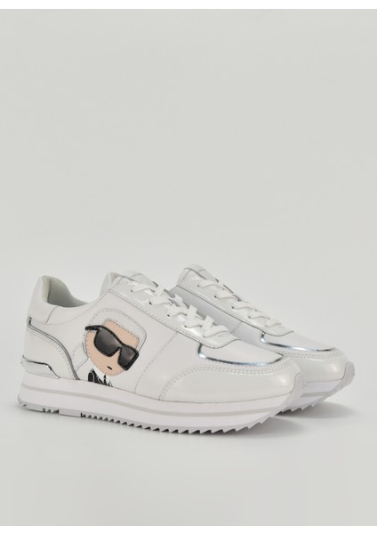 Beyaz Kadın Deri Sneaker KL61930N fiyatları