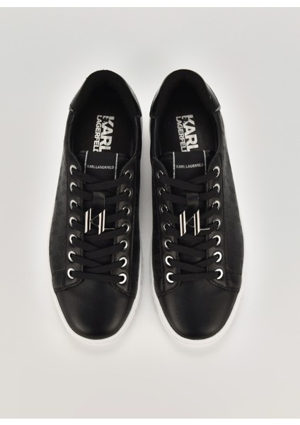 Siyah Kadın Deri Sneaker KL61013 modelleri