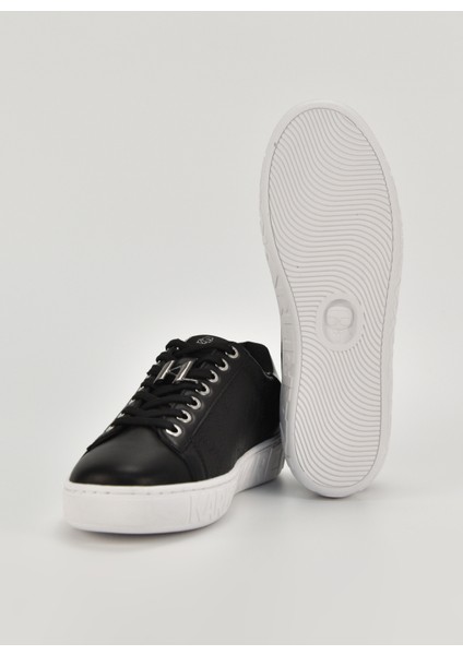 Siyah Kadın Deri Sneaker KL61013 indirimleri