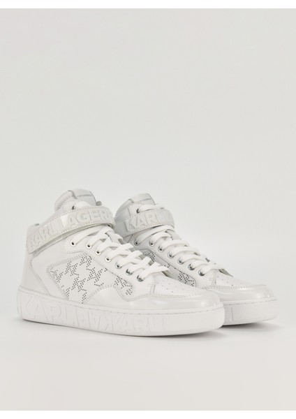 Beyaz Kadın Deri Sneaker KL61056 fiyatları