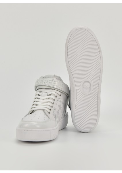 Beyaz Kadın Deri Sneaker KL61056 indirimleri