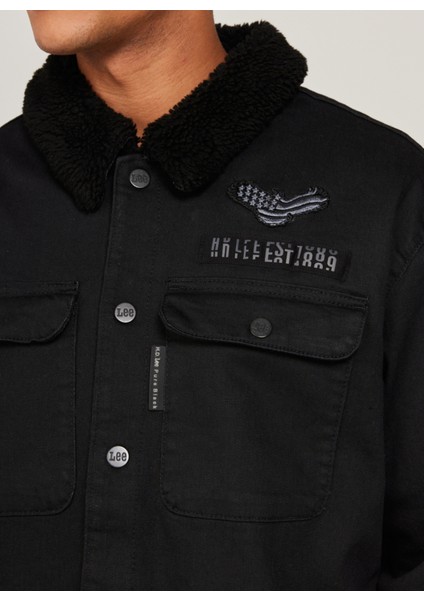 Siyah Erkek Denim Ceket L232095001 Overshirt Jean Ceket indirimleri