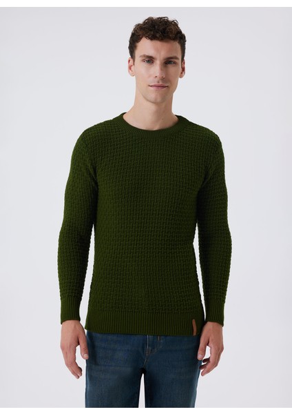 O Yaka Regular Fit Haki Erkek Kazak 241 Lcm 241037 Fonzo Hakı fiyatları