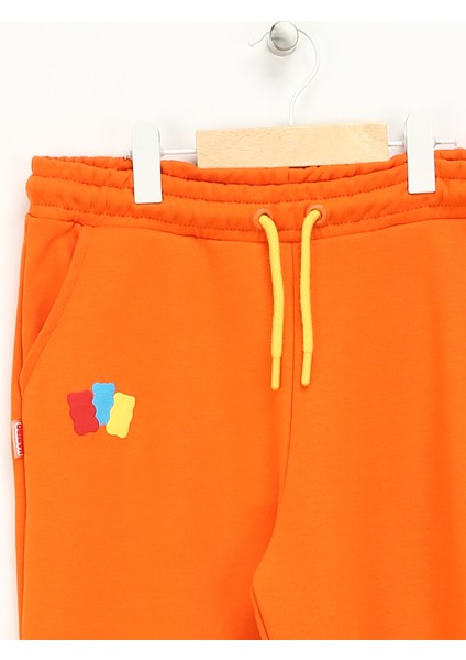 Lastikli Paça Turuncu Kadın Eşofman Altı HRBTXT700 Haribo Çocuk Eşofman Altı modelleri