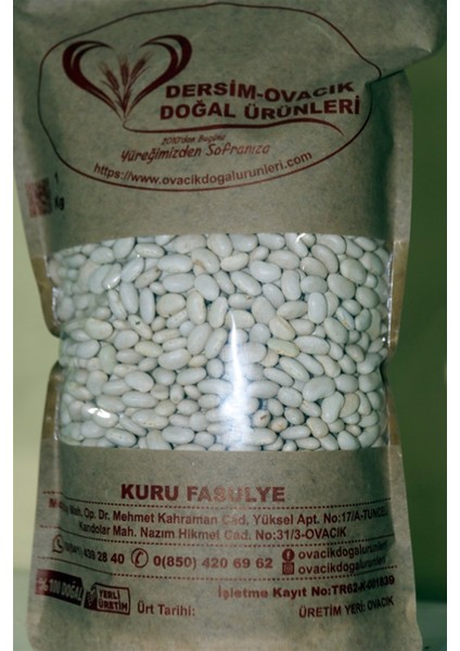 OVACIK DOĞAL KURUFASULYE (1KG)