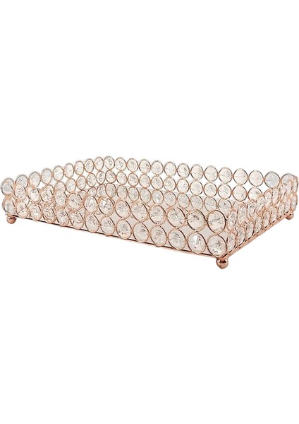 Çok Amaçlı Dekoratif I Meyve Tepsisi Paneli, Kozmetik Kabı L Rose Gold (Yurt Dışından)
