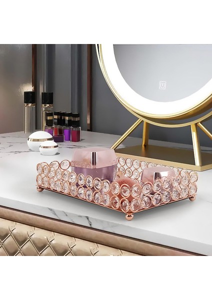 Çok Amaçlı Dekoratif I Meyve Tepsisi Paneli, Kozmetik Kabı L Rose Gold (Yurt Dışından)