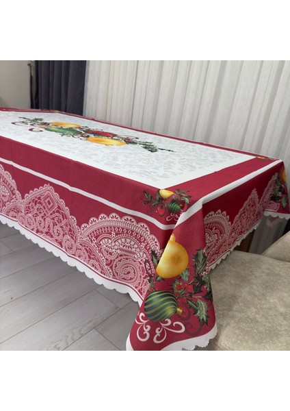 Yılbaşı Desenli Masa Örtüsü