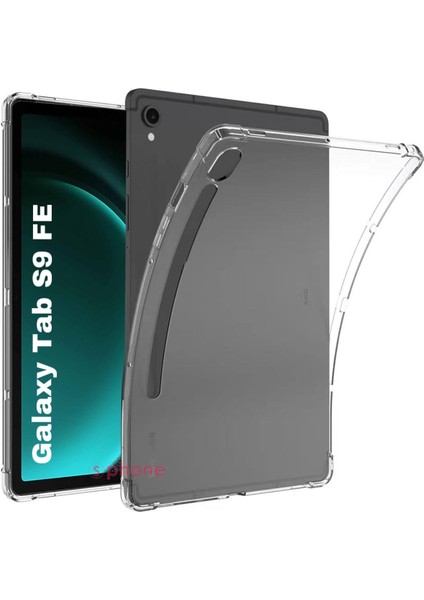 Samsung Galaxy Tab S9 Fe 11INÇ X510 Uyumlu Tablet Kılıf Clear Şeffaf Dört Köşe Koruma Esnek Silikon