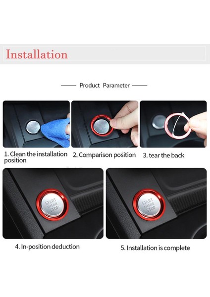 8r 09 Için Alüminyum Parlak Motor Çalıştırma Düğmesi Ğı (Yurt Dışından) fiyatları