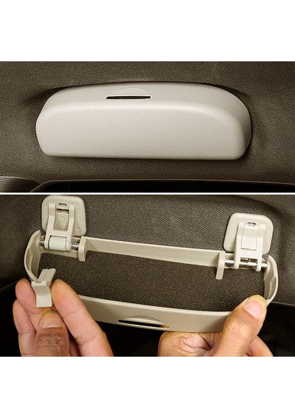Aksesuarlar Için Güneş Gözlüğü Tutucu Saklama Kutusu Evrensel Bej (Yurt Dışından) modelleri