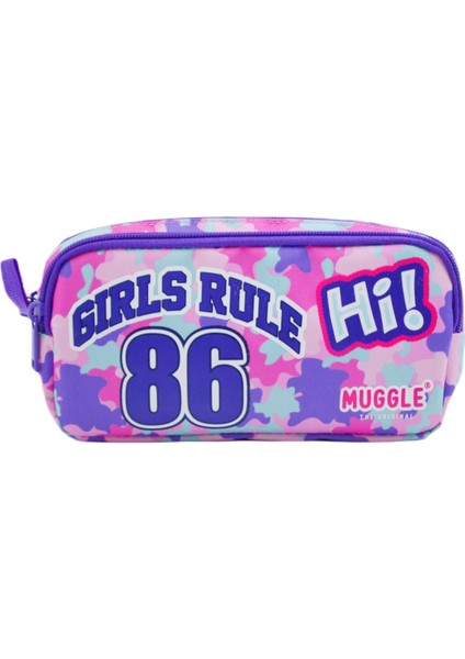 MUGGLE Girls Rule 2 Bölmeli Kalem Çantası
