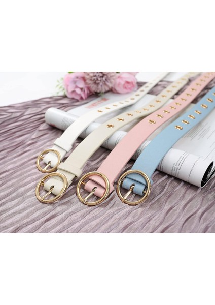 Bayan Grommet Kemer Suni Deri Tek Pin Toka Kot Pantolon Için Punk Kemerler (Yurt Dışından) modelleri