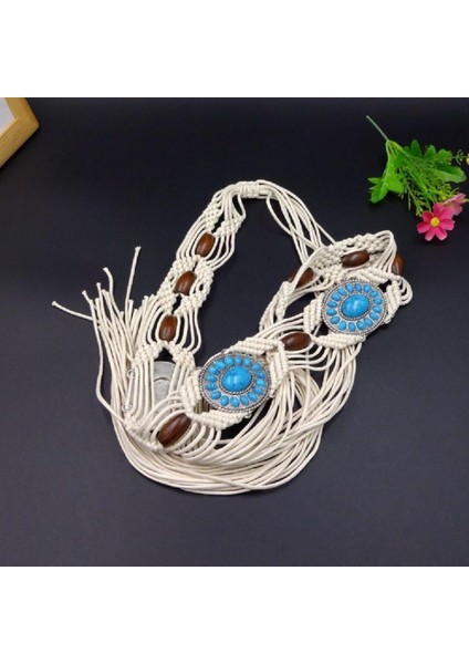 Kadın Bohem Tarzı Ip Örgü Bel Kemeri (Yurt Dışından) fiyatları