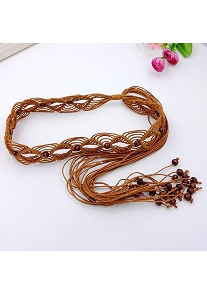 Kadın Bohem Tarzı Ip Örgü Bel Kemeri (Yurt Dışından) fiyatları