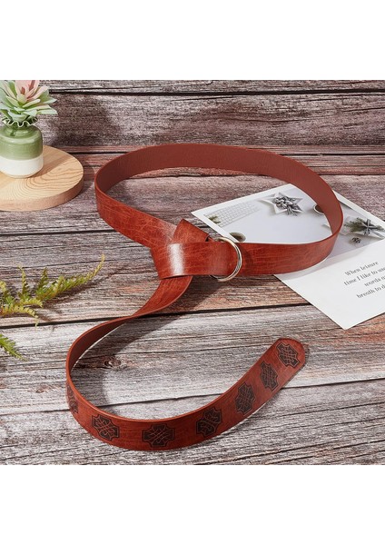 66 Inç Ortaçağ Viking Kemeri Rönesans Kabartmalı Deri Şövalye Kemeri O Halka Tokaları ile Retro Celtic Stili Kuşak Erkekler Kadınlar Için Cadılar Bayramı Cosplay Giyim Aksesuarları (Yurt Dışından) fırsatları