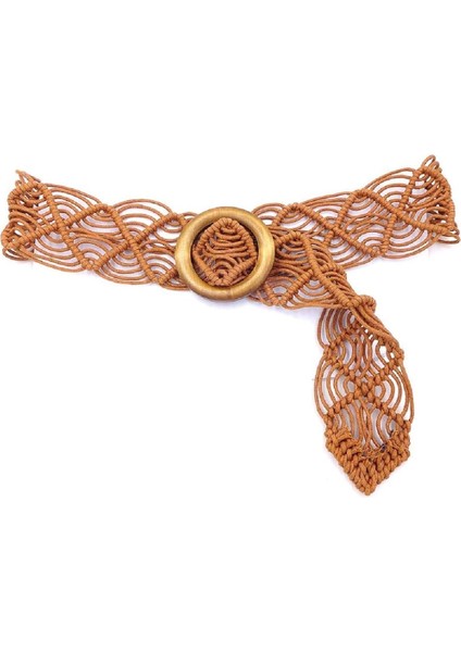 Kadın Bohem Tarzı Ip Örgü Bel Kemeri (Yurt Dışından)