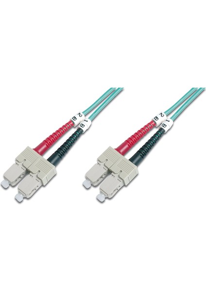 Sc-Sc Fiber Optik Patch Kablo, 5 Metre, Multimode, Duplex, 50/125, Om3