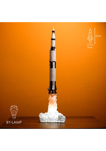 ⎥Roket Lamba, Nasa, Roket, Satürn V, Uzay, SpaceX, Satürn V Lambası, Apollo 11, Uzay Lambası