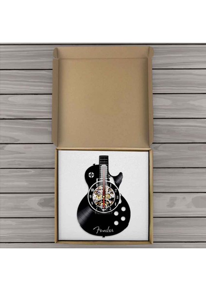 12 Inç Vinil Kayıt Duvar Saati Oturma Odası Çalışma Retro Gitar CD Kayıt Duvar Saati Dilsiz Saat (Yurt Dışından) modelleri