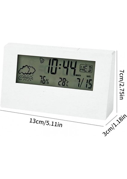 Iç Mekan Dijital Saati, Termometre, Hafif Lcd'li Çalar Saat, Okunması Kolay Haftanın Günü, Takvim Hatırlatıcısı, Evde Hava Durumunu Izleme (Yurt Dışından) fiyatları