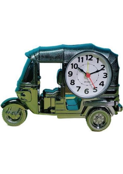 Kişiselleştirilmiş Zamanlama Hatırlatıcılı Ilkokul Retro Üç Tekerlekli Bisiklet Şeklindeki Çalar Saat, Siyah, 7 Inç × 4,72 Inç (Yurt Dışından)