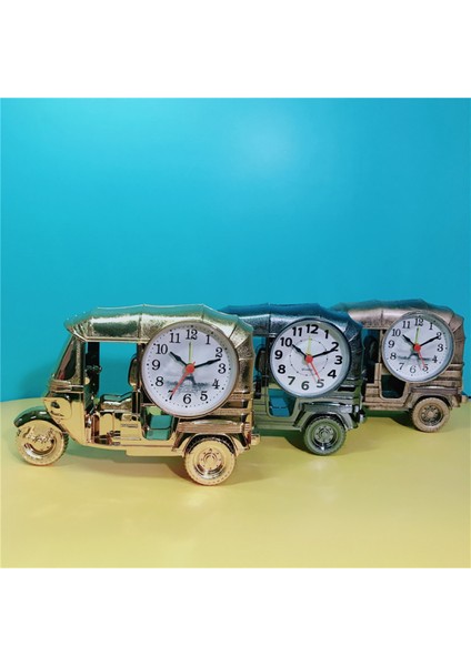Kişiselleştirilmiş Zamanlama Hatırlatıcılı Ilkokul Retro Üç Tekerlekli Bisiklet Şeklindeki Çalar Saat, Siyah, 7 Inç × 4,72 Inç (Yurt Dışından)