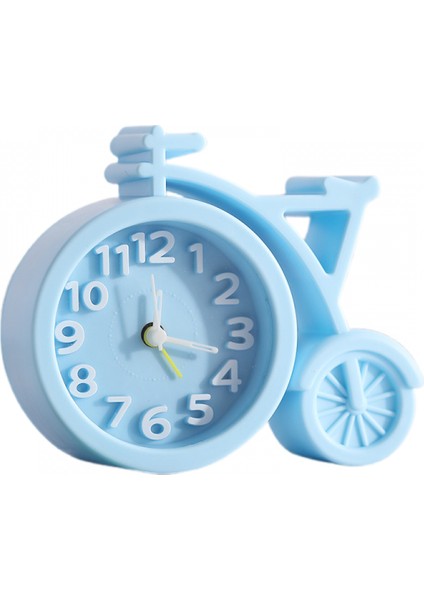 Yaratıcı Ofis Masaüstü Bisiklet Çalar Saat Yatak Odası Başucu Saati Yaratıcı Basit Hatırlatma Çalar Saat Saat (Mavi) (Yurt Dışından)