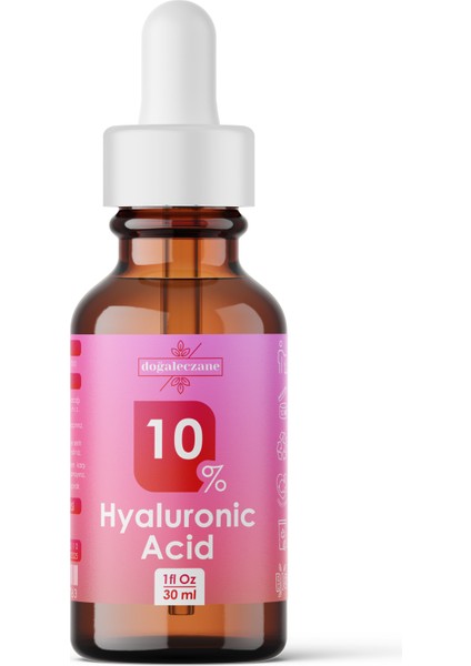 Hyaluronik Asit 10 Serum Kıırışıklık Karşıtı Nemlendirici Hyaluronic Acid Asit 10 1 Adet 30 Ml Cam