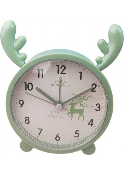 5 Inç Karikatür Çalar Saat Çocuk Yaratıcı Dinozor Sevimli Saat Uyandırma Başucu Saati Basit Dijital Çalar Saat (Yeşil) (Yurt Dışından)