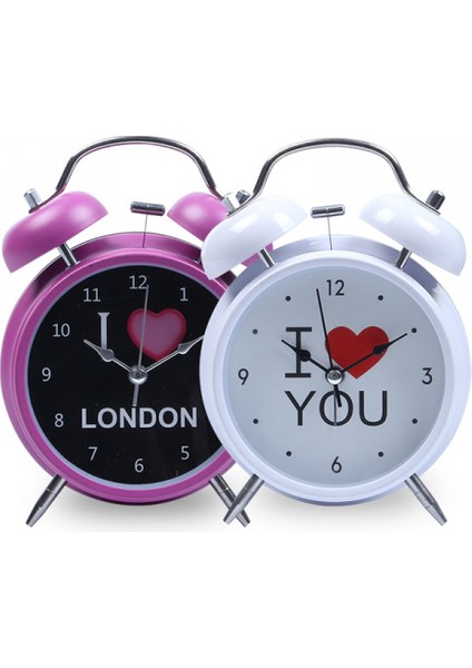 4 Inçlik Metal Çalar Saat Mor I Kalp Şeklinde Londra Işıklı Sessiz Basit Küçük Çalar Saat Çocuklar, Öğrenciler ve Yetişkinler Için Ev Ofis Saati (Yurt Dışından) modelleri
