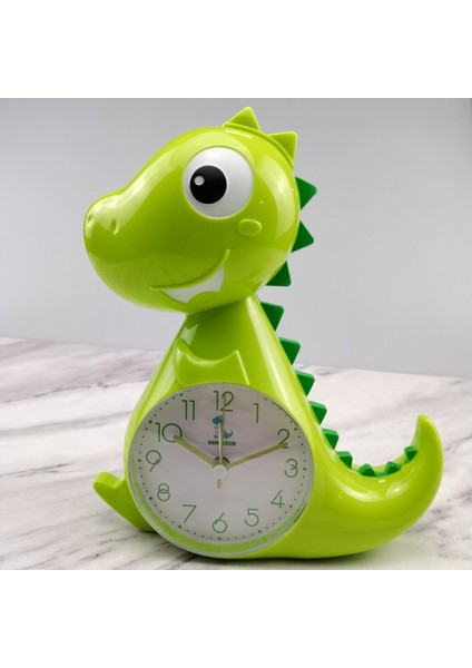 Çalar Saat, Küçük Masa Saati, Sevimli Görünüm, Dinozor Şekilli Masa Çalar Saat, Masa Saati, Akülü Masa Saati, Yatak Odasına Uygun, Oturma Odası, Mutfak, Ofis Sınıfı Yeşil (Yurt Dışından)