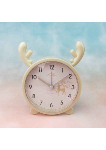 5 Inç Karikatür Çalar Saat Çocuk Yaratıcı Dinozor Sevimli Saat Uyandırma Başucu Saati Basit Dijital Çalar Saat (Sarı) (Yurt Dışından)